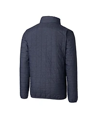 Cutter & Buck Men's Anthracite Notre Dame Fighting Irish Alumni Logo Rainier PrimaLoft Eco Insulated Full-Zip Puffer Vest