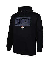 Fanatics Men's Black Denver Broncos Big Tall Pop Pullover Hoodie