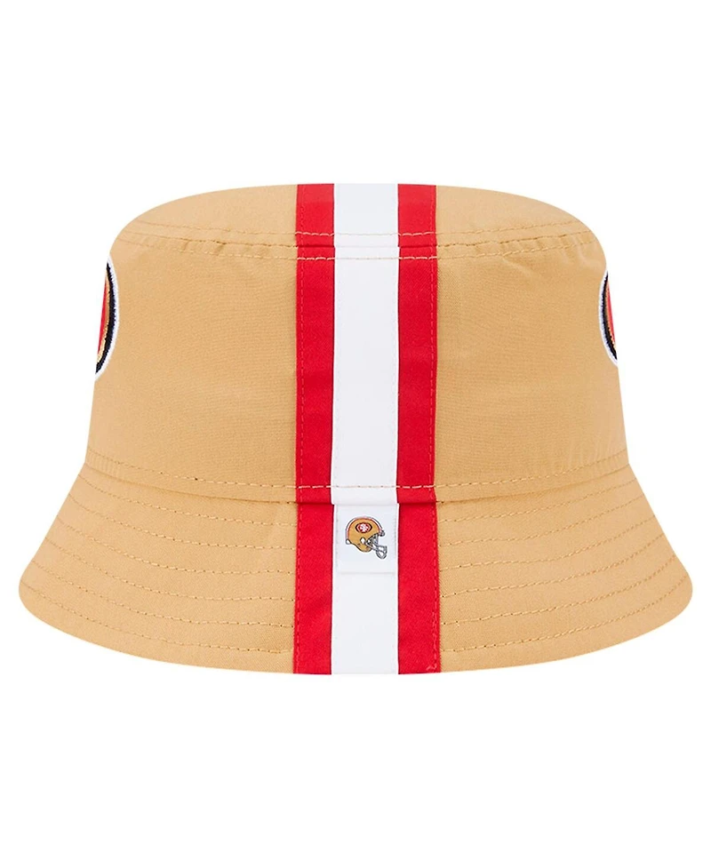 New Era Men's Gold San Francisco 49ers Helmet Bucket Hat
