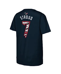 Outerstuff Big Boys and Girls C.j. Stroud Navy Houston Texans Mainliner Drip Player Name Number T-Shirt