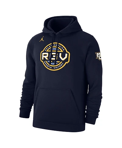 Jordan Men's Navy Marquette Golden Eagles Rgv Basketball Club Fleece Hoodie