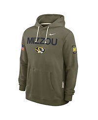 Nike Men's Olive Missouri Tigers 2025 Military Appreciation Dri-fit Hoodie