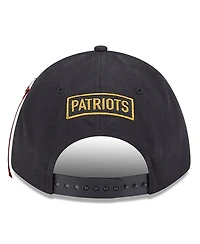 New Era x Alpha Industries Men's Black New England Patriots A-Frame 9FORTY Adjustable Hat