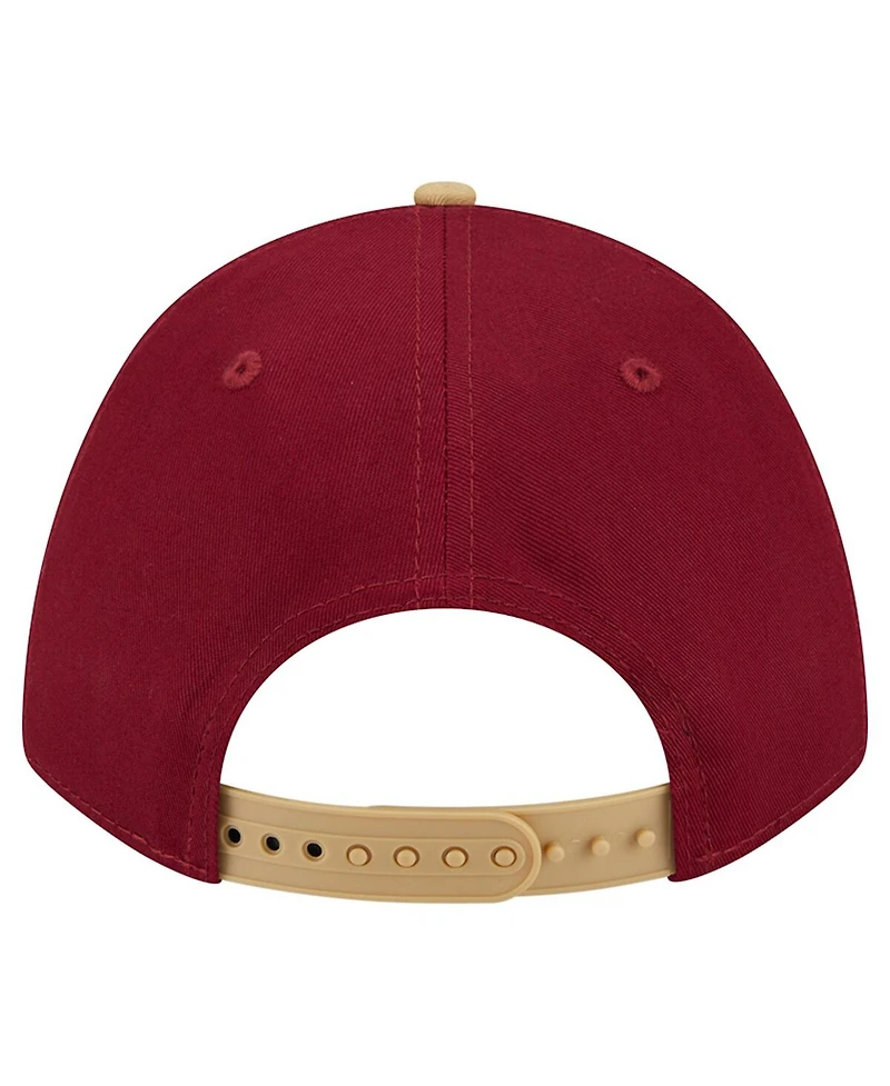 New Era Men's Wine Cleveland Cavaliers Bold Arch Coolera 9FORTY A-Frame M-Crown Adjustable Hat