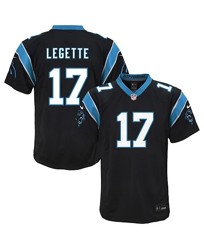 Nike Big Boys and Girls Xavier Legette Black Carolina Panthers Team Game Jersey