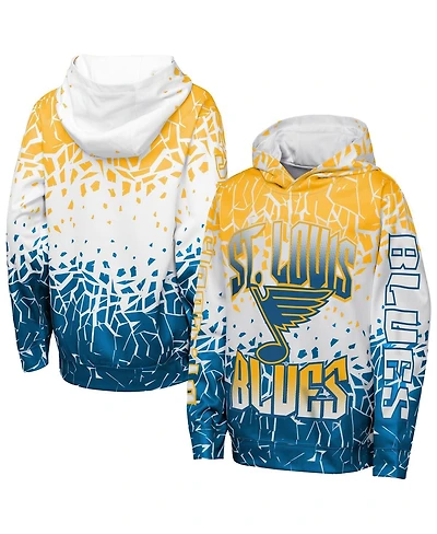 Outerstuff Big Boys and Girls Gold St. Louis Blues Frozen Frenzy Hoodie