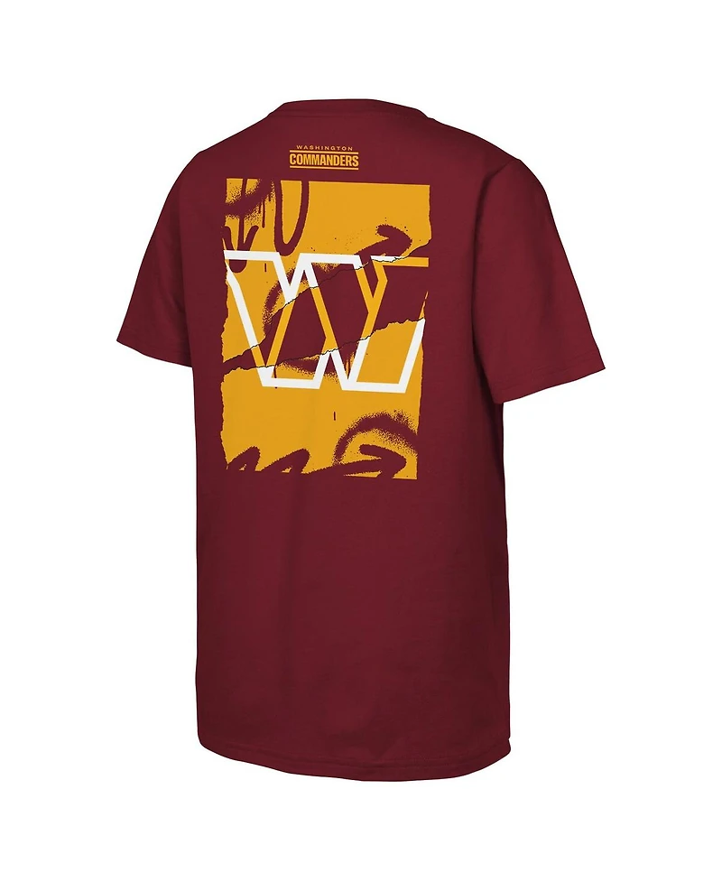 Outerstuff Big Boys and Girls Burgundy Washington Commanders Posterize T-Shirt