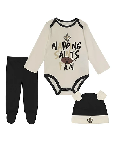 Outerstuff Baby Boys and Girls 3-Pack New Orleans Saints Little Champ Bodysuit Set