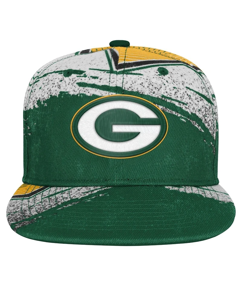 Outerstuff Big Boys and Girls Green Bay Packers Make Noise Adjustable Hat