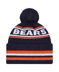 New Era Men's Navy Chicago Bears Classic Cuffed Knit with Pom Hat