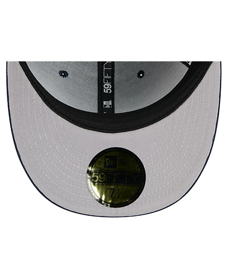 New Era Men's Navy York Yankees Chenille Pop 59FIFTY Fitted Hat