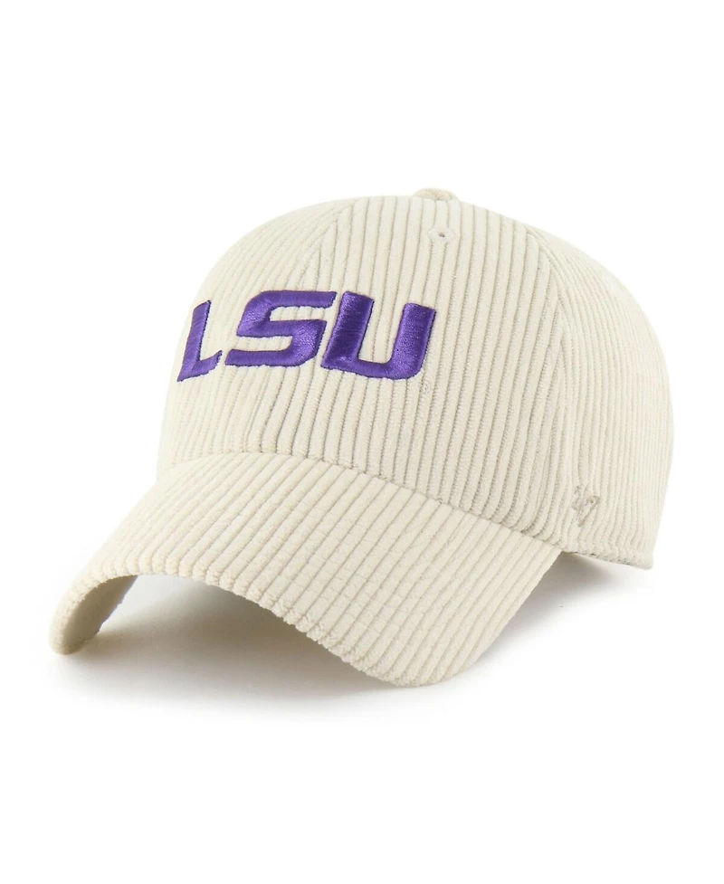 '47 Brand Men's and Women's Cream Lsu Tigers Luminance Mellow Clean Up Adjustable Hat