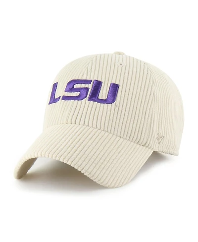 '47 Brand Men's and Women's Cream Lsu Tigers Luminance Mellow Clean Up Adjustable Hat