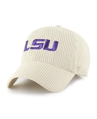 '47 Brand Men's and Women's Cream Lsu Tigers Luminance Mellow Clean Up Adjustable Hat