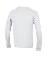 Champion Men's White Indiana Hoosiers Arch Over Logo 2-Hit Long Sleeve T-Shirt