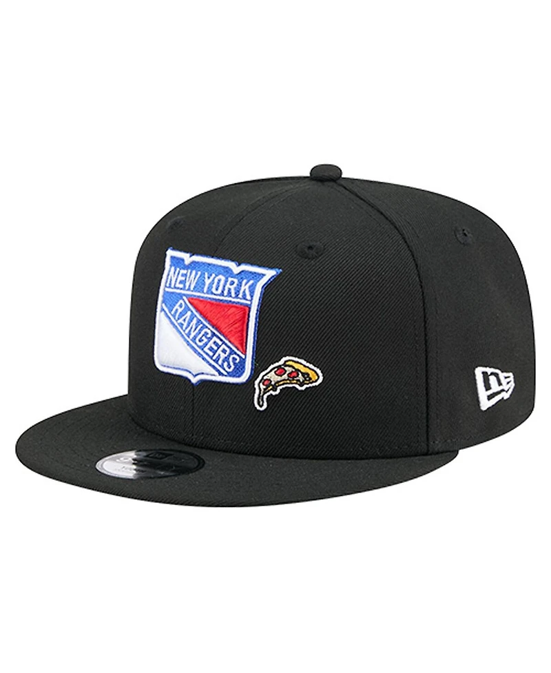 New Era Big Boys and Girls Black New York Rangers 9FIFTY Snapback Hat