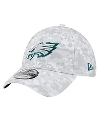 New Era Men's White Philadelphia Eagles 2025 Salute to Service Digital Camo Fan Pack 39THIRTY Flex Hat