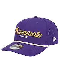 New Era Men's Purple Minnesota Vikings Script 9SEVENTY Adjustable Hat