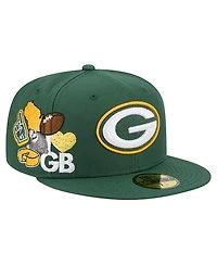 New Era Men's Green Bay Packers Group Chat 59FIFTY Fitted Hat
