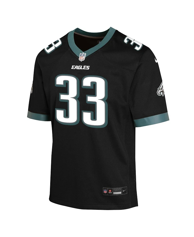 Nike Big Boys and Girls Cooper DeJean Black Philadelphia Eagles Alternate Game Jersey