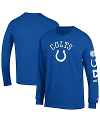 Champion Men's Royal Indianapolis Colts Seal Long Sleeve T-Shirt