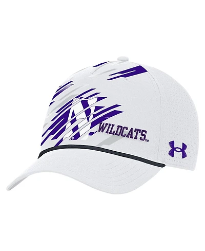 Under Armour Men's White Northwestern Wildcats College Essentials Driver Rope Adjustable Hat