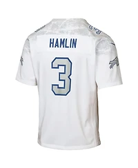 Nike Big Boys and Girls Damar Hamlin White Buffalo Bills 2025 Rivalries Collection Game Jersey