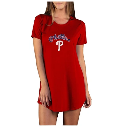 Concepts Sport Women's Red Philadelphia Phillies Marathon Knit Nightshirt