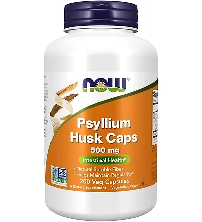 Solgar Psyllium Husks Fiber ,500 mg ,200 V Caps