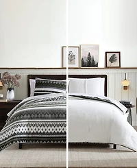 Eddie Bauer Shelton Fair Isle Plush 2-Pc. Comforter Set, Twin