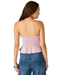 Steve Madden Women's Luciella Strapless Pleated Top