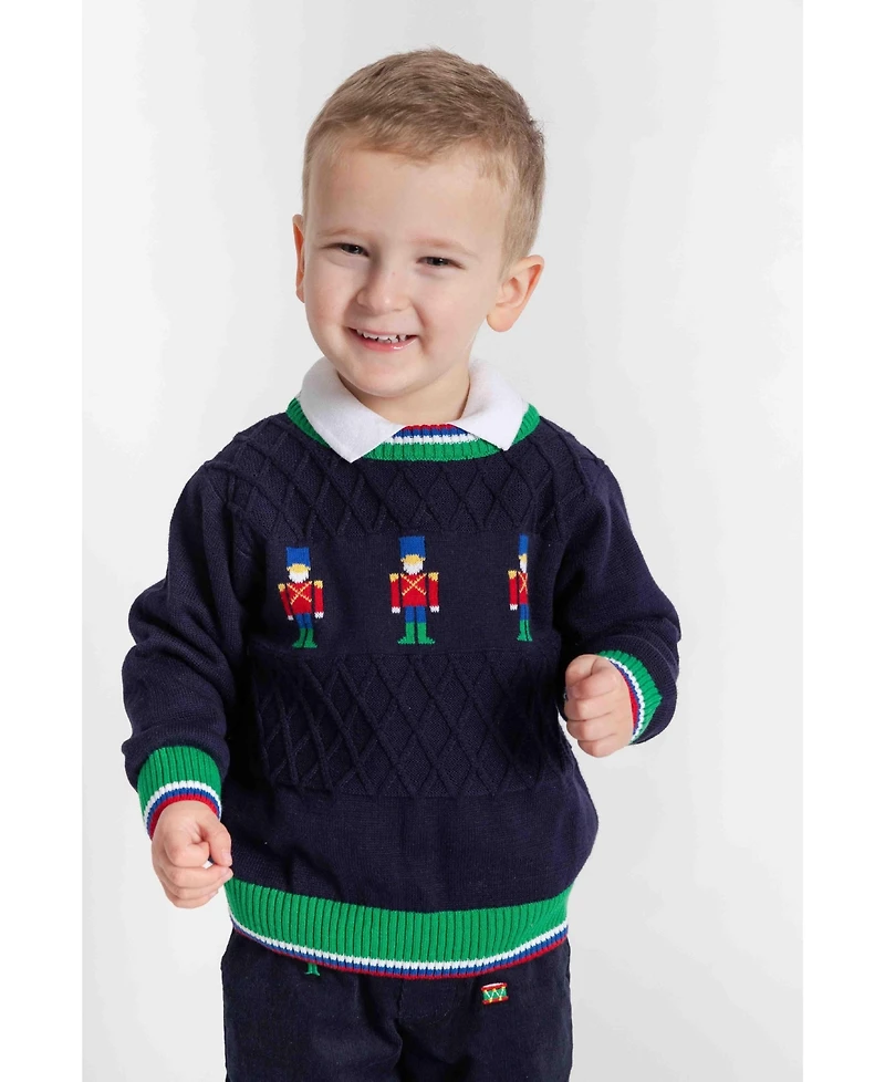 Florence Eiseman Baby Boys Sweater With Soldiers