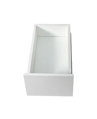 sumyeg 70.87" H Display Storage Cabinet with 4-Tier Shelves, 3 Side Drawers, and 4 Small Display Shelves for Home