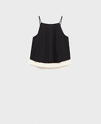 Mango Women's Pleated Combined Top