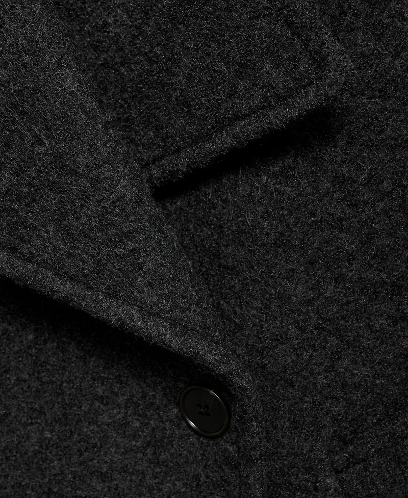 Mango Women's Wide Lapel Wool-Blend Coat