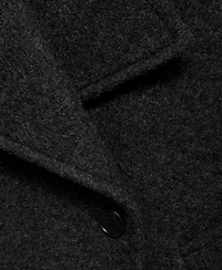 Mango Women's Wide Lapel Wool-Blend Coat