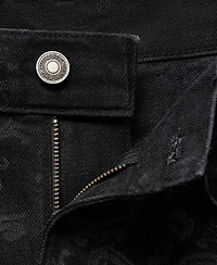 Mango Women's Wide-Leg Paisley-Print Jeans