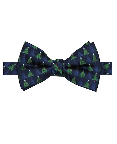 Hallmark Holiday Traditions Men's Small Tree Printed Slim Bow Tie