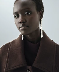 Mango Women's Buttoned Wool Coat