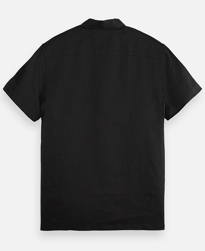 Scotch & Soda Men's Regular-Fit Button-Down Linen Shirt