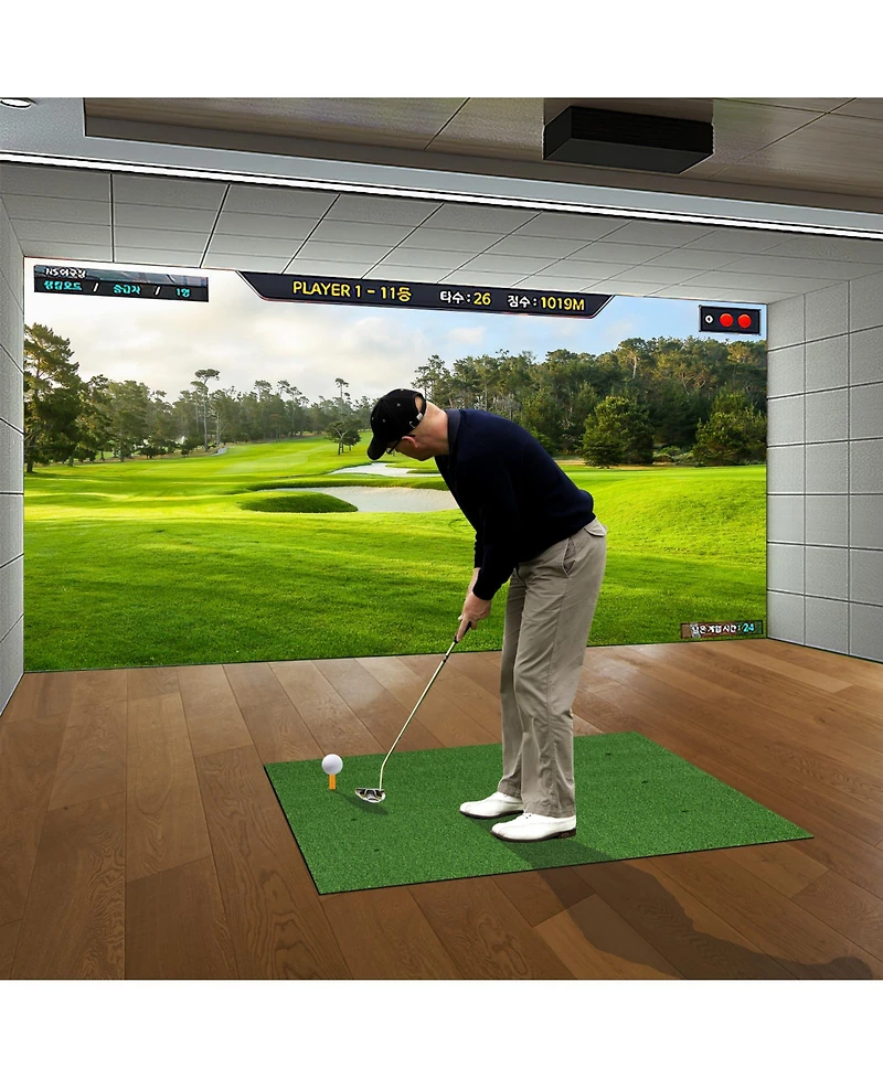 Skonyon 5 x 3 ft Artificial Turf Grass Practice Mat for Indoors and Outdoors-32mm