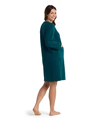 Miss Elaine Women's Long-Sleeve Solid Short Grip Robe