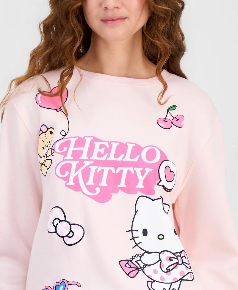 Love Tribe Juniors' Hello Kitty Crewneck Sweatshirt