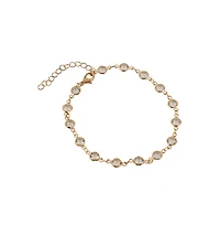 Women's The Cristal-Link Chain Anklet - California Gold