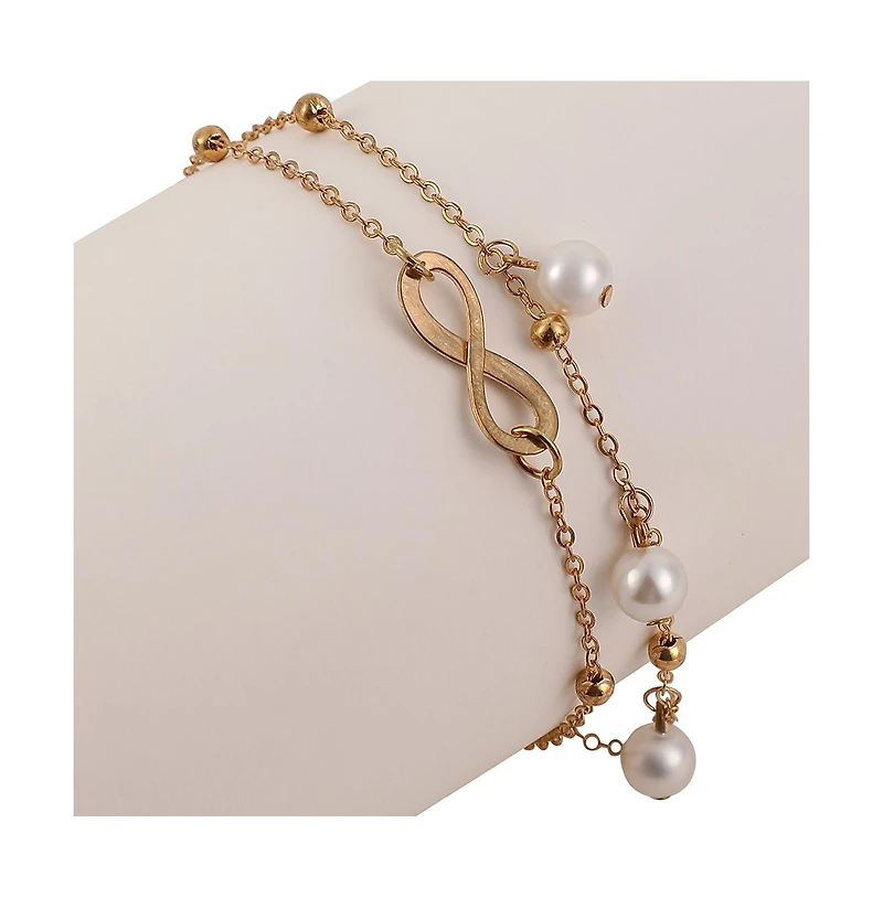 Women's The Ethereal-Infinity Multi-Strand Bracelet - California Gold