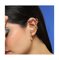 Women's The Tangle-Drop Cuff Earrings - California Gold