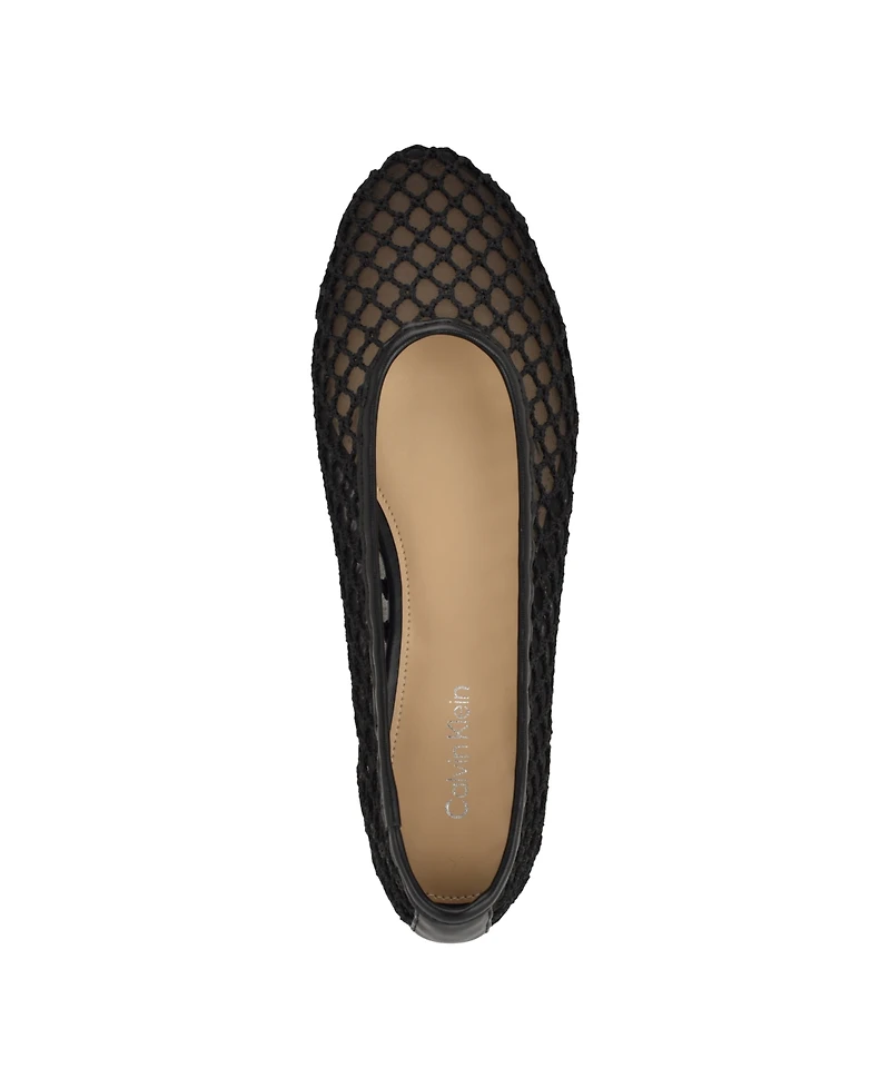 Calvin Klein Women's Delicate Woven Ballet Flats