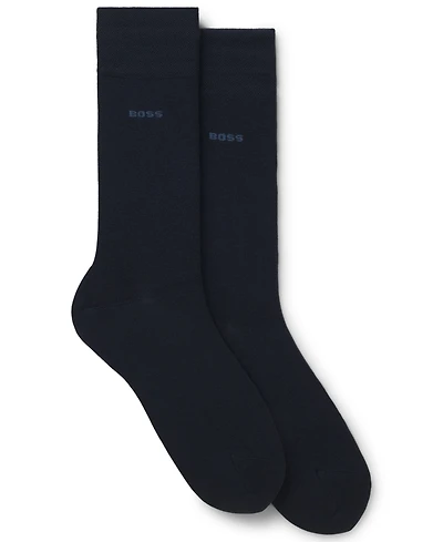 Hugo Boss Men's 2-Pack Regular Length Solid Socks