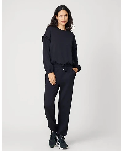 Cable & Gauge Women's Bubble Hem Jogger Set