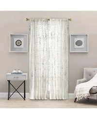 Ellis Curtain Deco Crushed Taffeta Rod Pocket Tailored Panel 48x63 X22 Gold